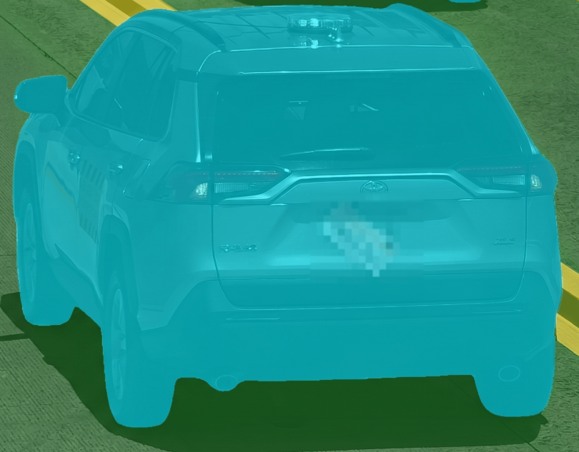 A semantic segmentation example
